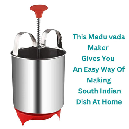 Stainless Steel Medu Vada And Donut Maker For Perfectly Shaped And Crispy Vada Maker